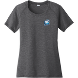 Hockey Essentials Ladies PosiCharge Tri-Blend Wicking Scoop Neck Raglan Tee
