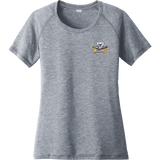 Biggby Bulldogs Tier 2 Ladies PosiCharge Tri-Blend Wicking Scoop Neck Raglan Tee