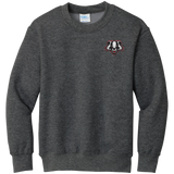 Scary Badgers Youth Core Fleece Crewneck Sweatshirt
