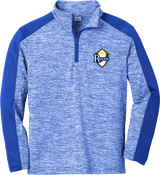 Royals Hockey Club Youth PosiCharge Electric Heather Colorblock 1/4-Zip Pullover